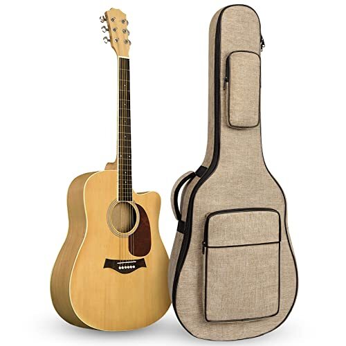 Acoustic Guitar Bag with 0.5 Inch Thick Padding Fit 39 40 41 Inch