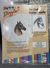 Dizzle Horse Pre-Shaded Fashion Iron-On Transfer #50050 Sealed