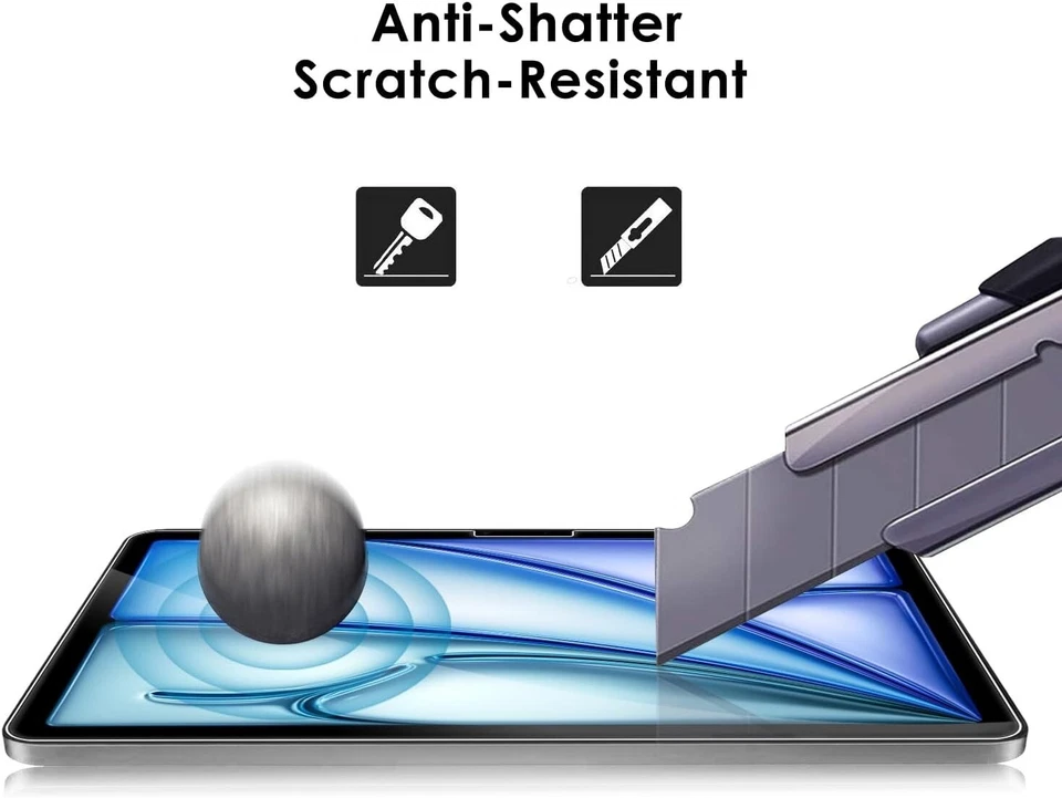2X Schutzglas für Apple iPad Air 2024 / 2025 11″ Zoll Display Panzerfolie 9H - Bild 4 von 4