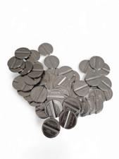 GETTONI GETTONIERA RIGATO  ACQUA DOCCIA SISMA OSCAR DUE PLUS 50 PEZZI GIOANOLA