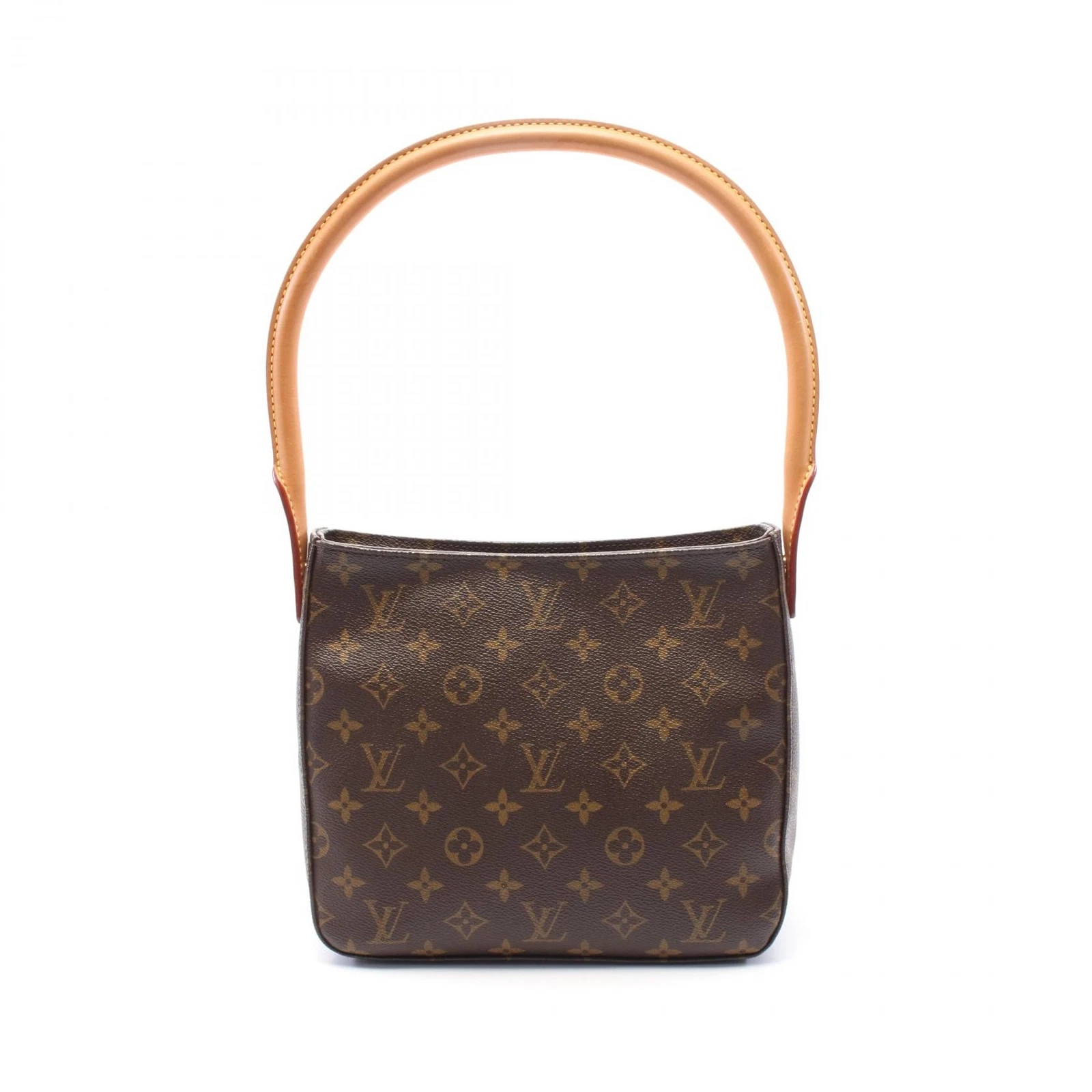 LOUIS VUITTON（LV） Borsa a tracolla Louis Vuitton Looping MM M51146 Monogram pelle marrone usata LV