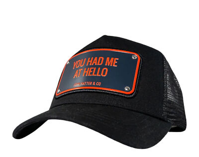 John Hatter Co You Had Me At Hello Trucker Hat 1074-BLACK