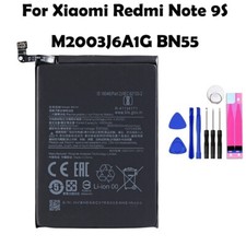 For Xiaomi Redmi Note 9S M2003J6A1G Replacement Battery BN55 Tools