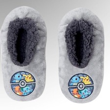New Kids Pok mon character Slippers Super Soft Fleece Lined M/L 13-4