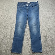 Levis 314 Jeans Women 31X30 Blue Shaping Straight Leg Denim Casual Mid-Rise