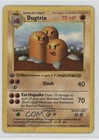 Dugtrio Shadowless 1st Ed. Pokemon Base Set #19 1999