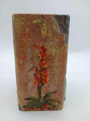 Vintage Southwestern Pottery Ceramic Textured Vase Native Aztec Santa Fe Signed - Picture 8 of 12