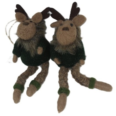 x2 Bath Body Works Reindeer Candle Magnetic Topper Rustic Holiday Christmas New