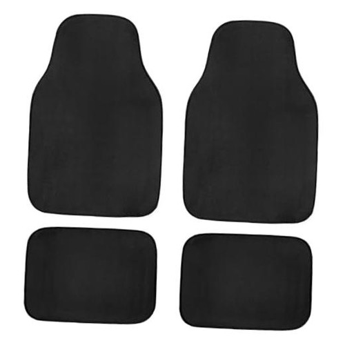 4 PCS Car Floor Mats, Waterproof Auto Rug Floor Pads Stylish Interior Black