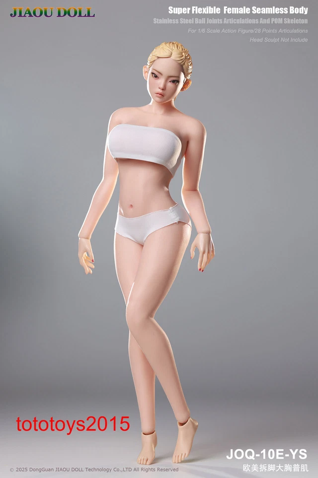 JIAOU DOLL 1/6 JOQ-10E European Female Big Bust Steel Skeleton Figure Body Toy - Image 4 of 4