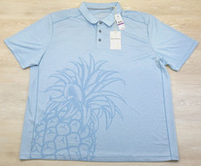 TOMMY BAHAMA ISLAND ZONE Pina Grande XXL Chambry Blue Golf Polo Shirt NWT NEW