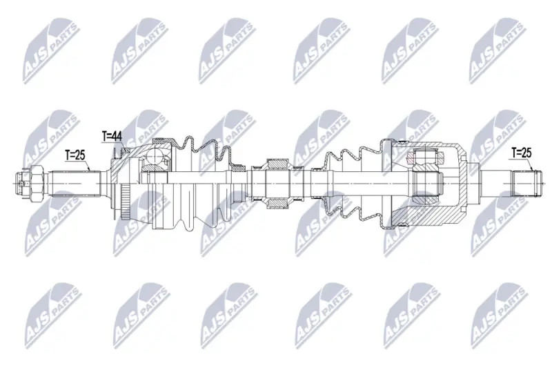 Nty Driveshaft For Hyundai Elantra 00-06, Coupe 01-09 /Left - Image 3
