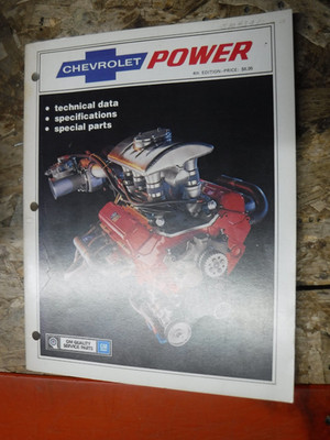 1980 CHEVROLET POWER PERFORMANCE MANUAL 4TH EDITION TECHNICAL DATA SPECIAL PARTS