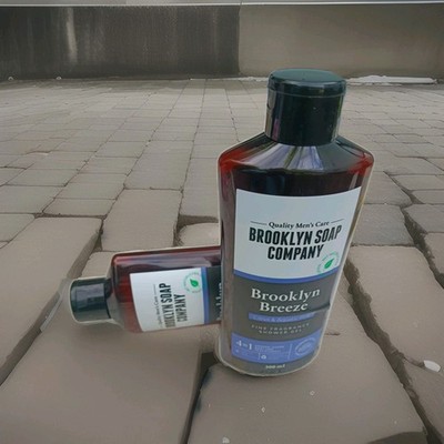 BROOKLYN SOAP COMPANY AMBER & SWEET MUSK + CITRUS & AQUATIC PINE 300ML X2