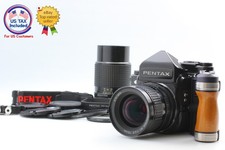 Near MINT Late Model w/ Grip Pentax 67 TTL MLU MUP w/ SMC P 75mm 200mm JAPAN