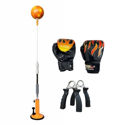 Freistehender Box Reflexball mit Handschuhen Reaktionsgeschwindigkeit Training Boxsack