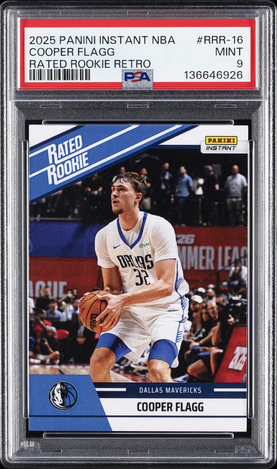 2025 PANINI INSTANT NBA RR RETRO #RRR-16 COOPER FLAGG PSA 9