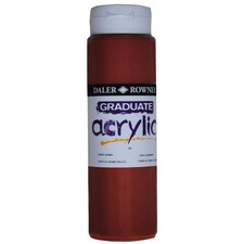 Image of Daler Rowney 123500201 Graduate Acrylic Paint 500ml Burnt Sienna