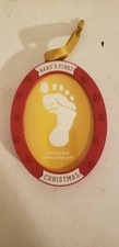 baby's first christmas ornament Picture Frame