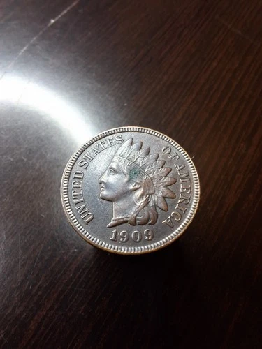 1909-S Indian Head Cent Key Date, 4 Diamonds, AU+ Details