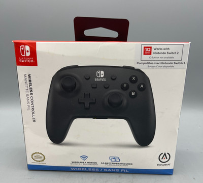 PowerA Jet Black Wireless Controller - Nintendo Switch: Bluetooth, SEE DETAILS