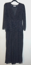 RIXO London Racquel Black Polka Dot Dress - NEVER WORN - Size 6 - Silk Blend