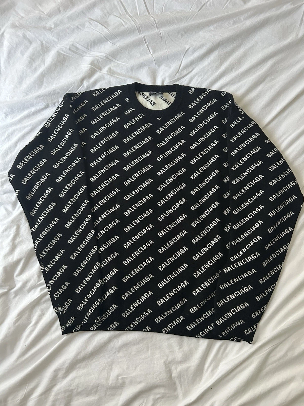 Balenciaga — Balenciaga All Over Logo Sweater
