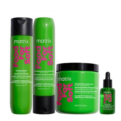 Matrix Haircare Food For Soft Shampoo 300ml Conditioner 300ml Mask 500ml Oil50ml