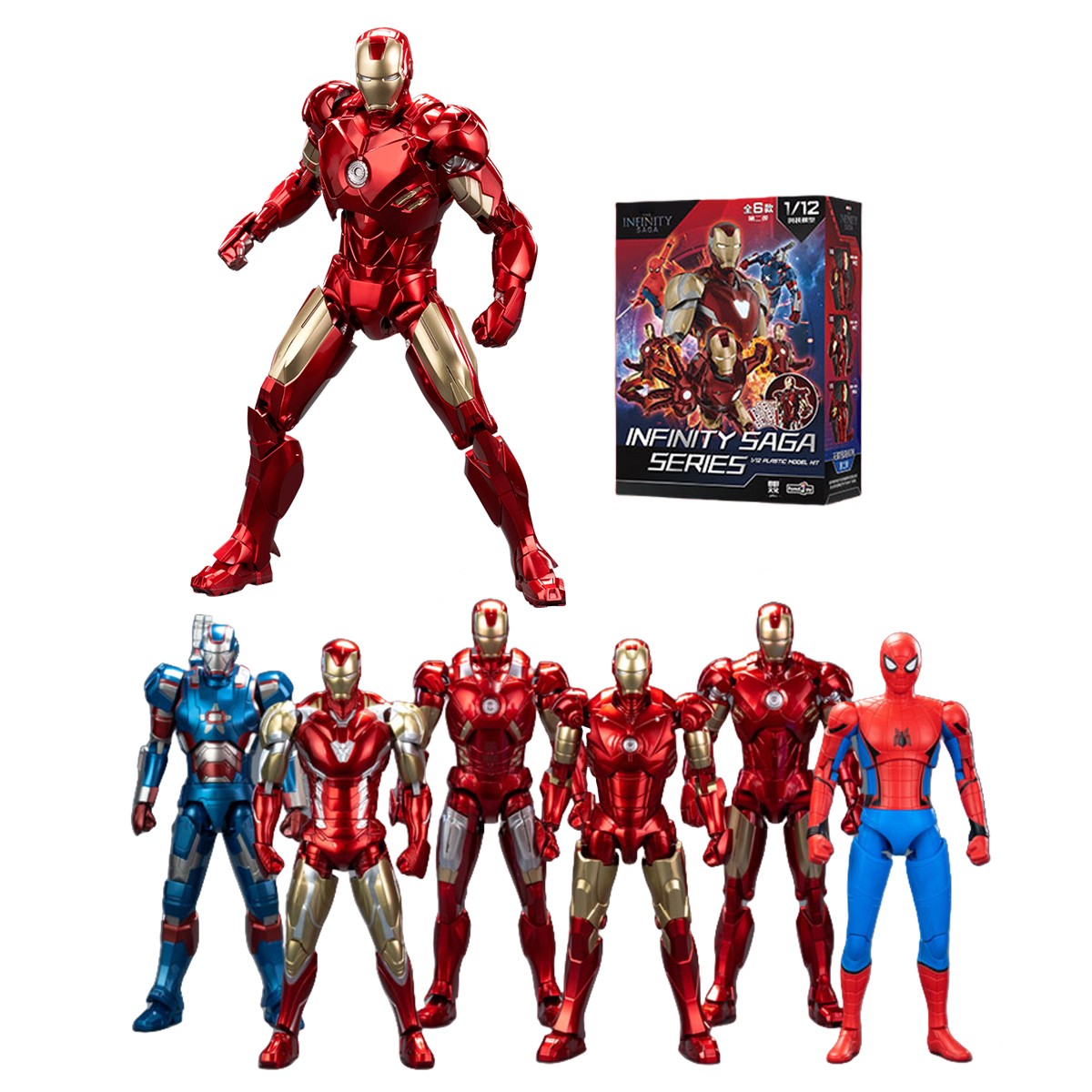 MARVEL フィギュアセット 15体セット HIPLAY Fondjoy Marvel The Infinity Saga Series MV25100 Blind Box
