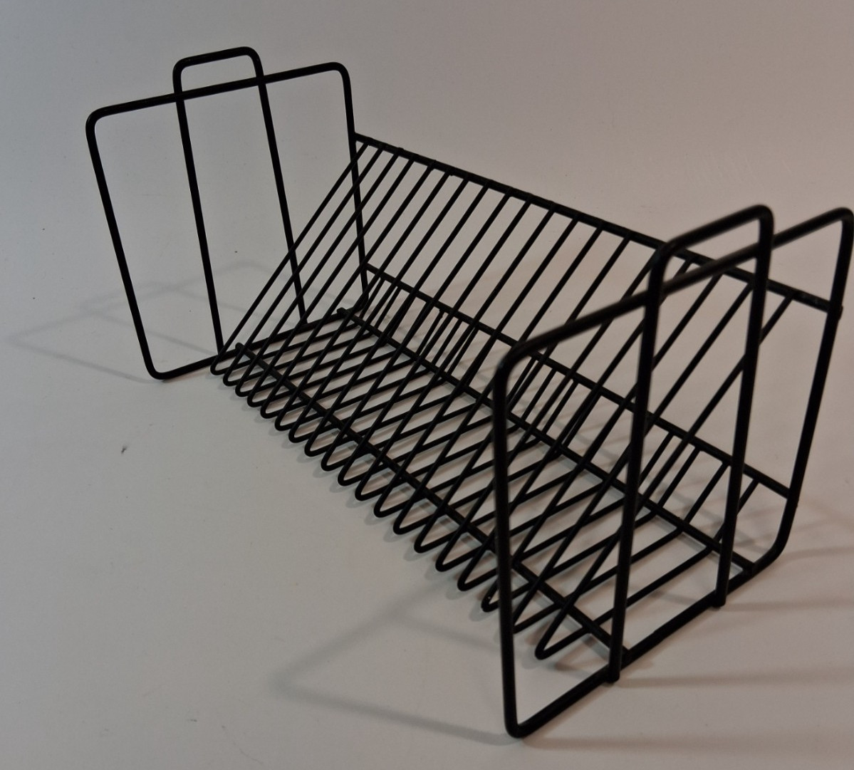 Metal Wire 20 CD Rack Stand Holder Organizer Organizer Desk Tabletop Black