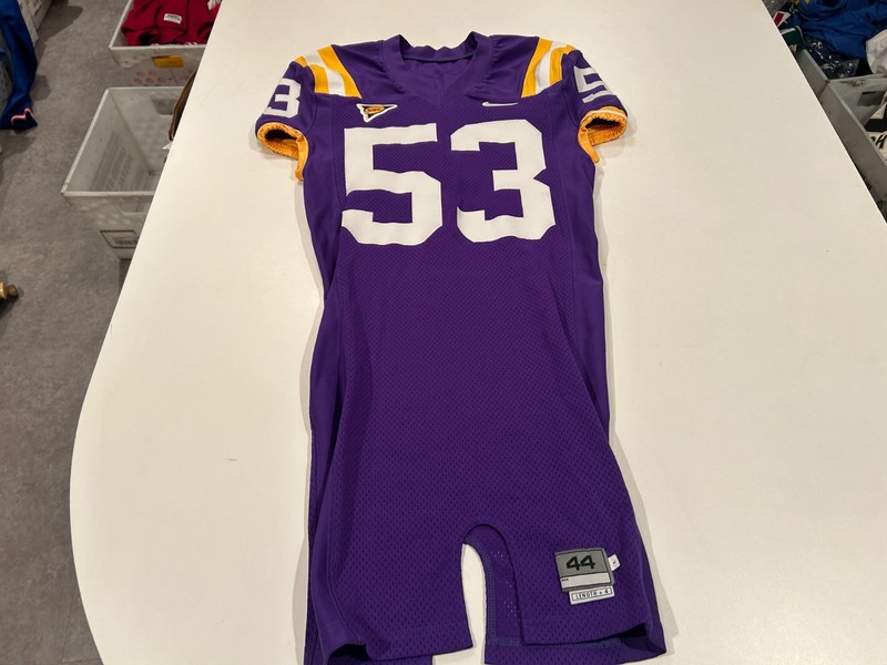 original circa 2006 QUINN JOHNSON LSU TIGERS college football GAME WORN JERSEY