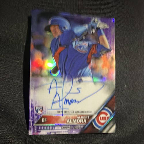 Albert Almora #RA-ALA 2016 Topps Chrome Rookie Autographs card