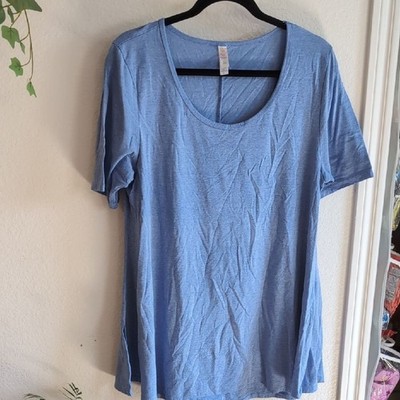 LuLaRoe Sky Blue Short Sleeve Top