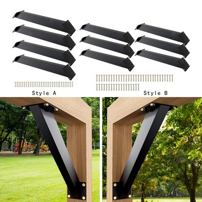 45-Grad-Winkel-Stützhalterung, robuster Verbinder für Terrassen, Carports