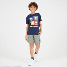Champion Boys' Washed French Terry Cargo Shorts - Green L SEE DEAL  