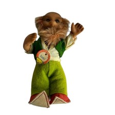 Vintage Steiff Lucki Elf Gnome Dwarf Doll Germany Circa 1957 missing Hat Figure