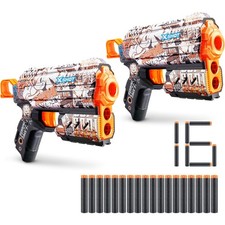 XSHOT Skins Flux - Sonic Retro 2 Pack 16 Darts by ZURU Brand New Hedgehog