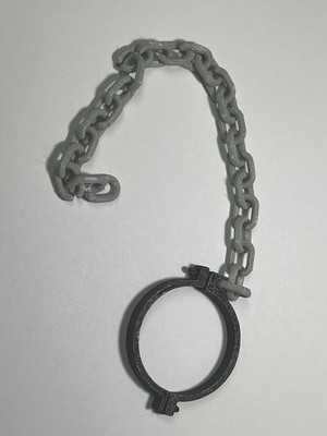 Junk Yard Dog Collar & Chain for 1984 LJn Wrestling 3d printed