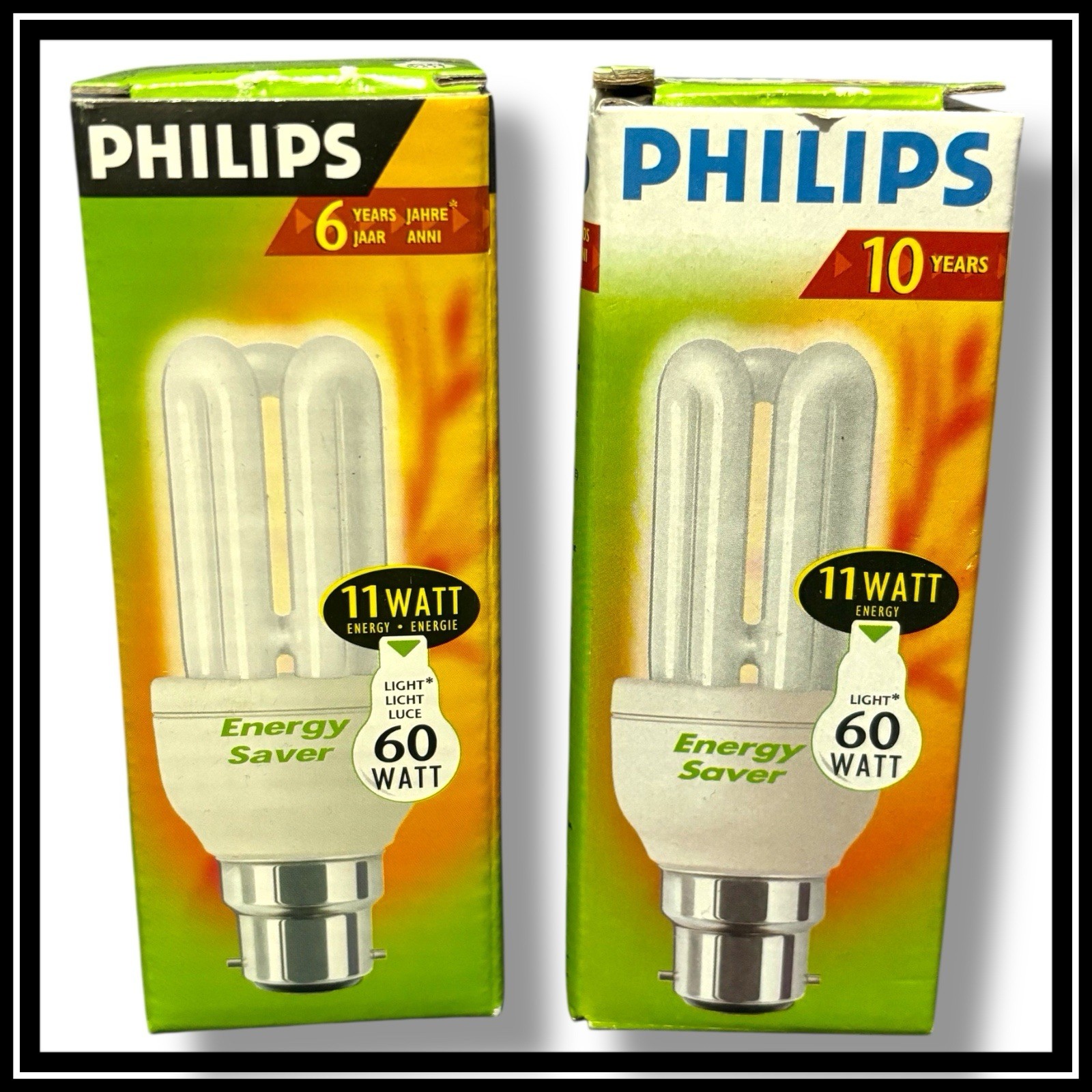 Job Lot 4 Philips 11W energy 60w light large Bayonette Fit Energy Saving Bulbs - Image 16