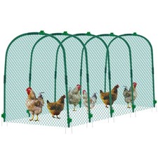 Large Chicken Tunnel Coop Run, 157  31.5 x 25.5 Inch, Easy to Install Gree