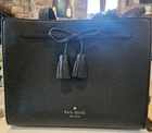 Kate Spade New York Hayes Street Isobel Leather Satchel Black