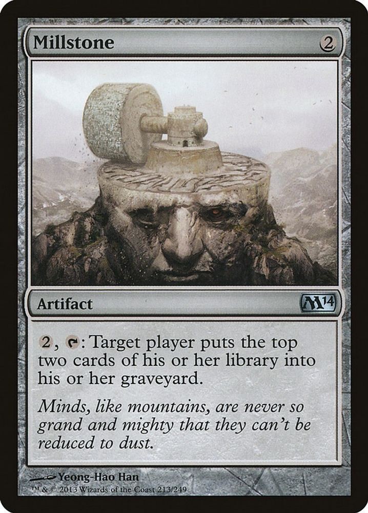 2013 Magic: The Gathering Magic 2014 (M14) - Millstone (#213, U, Lightly Played)