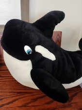 NOS Vtg 93 Free Willy 2 Plush Stuffed Animal Warner Bros Orca Whale Dankin 15"