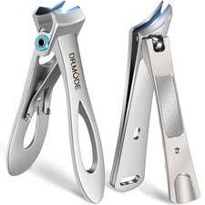 Heavy Duty Slanted Nail Clippers for Thick Nails - Wide Opening, Ultra Sharp ...