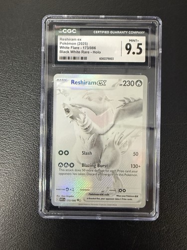 Reshiram ex graded CGC 9.5 for sale on eBay