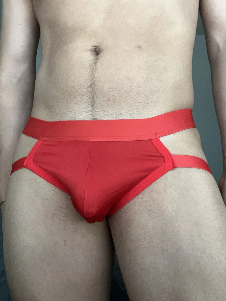 Men’s Sexy Red Jockstrap - Image 4 of 4