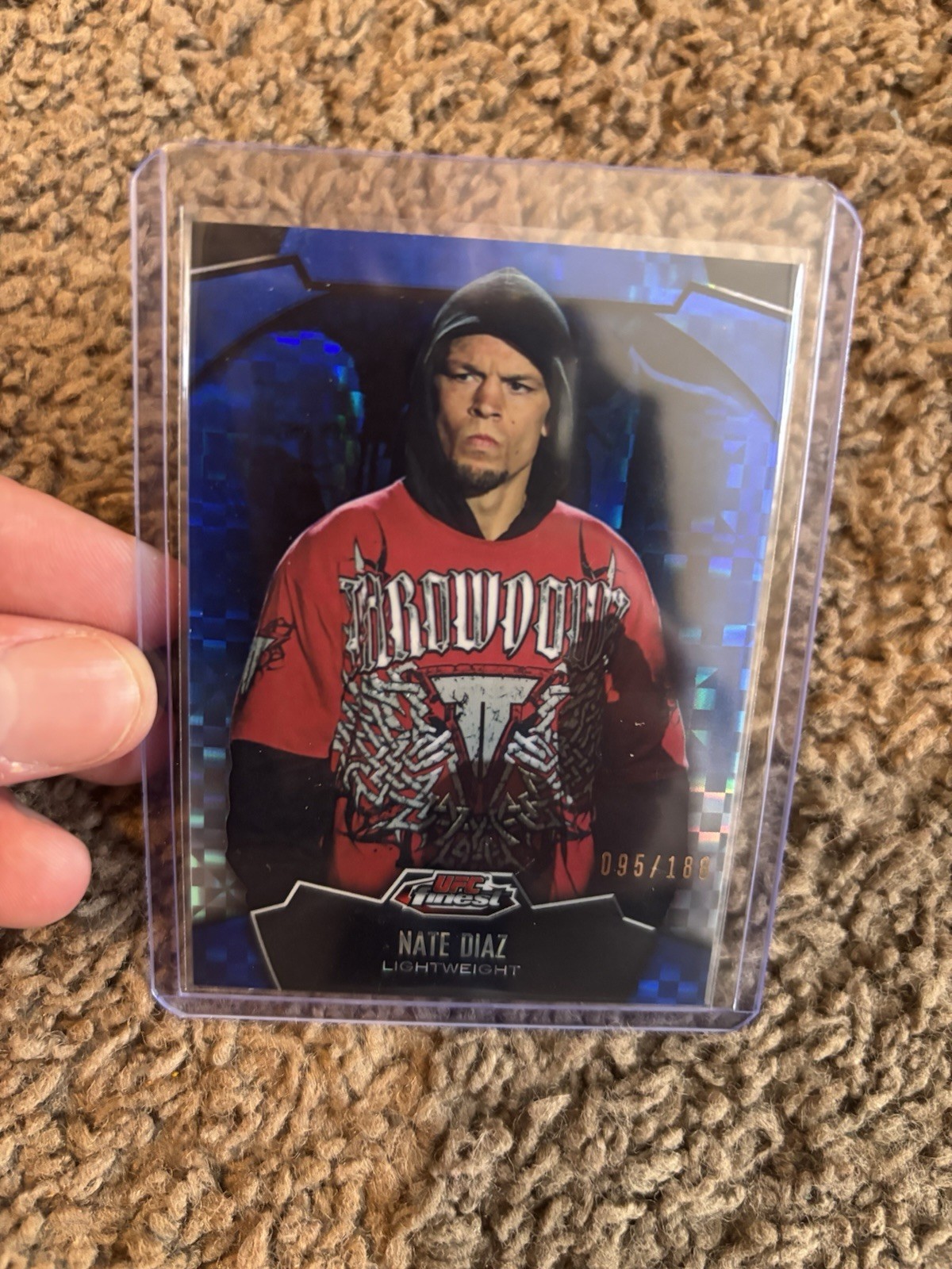 2012 Topps Finest UFC - Nate Diaz #76 Blue X-Fractor /188