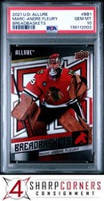 2021 UPPER DECK ALLURE BREADBASKETS #BB1 MARC-ANDRE FLEURY POP 2 PSA 10