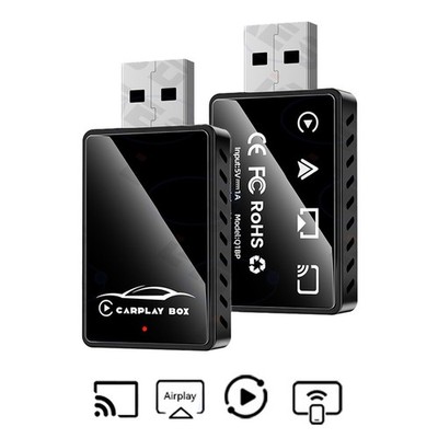 CarPlay AI Box Adapter Wireless CarPlay, Android Auto, AirPlay, Mirror Link