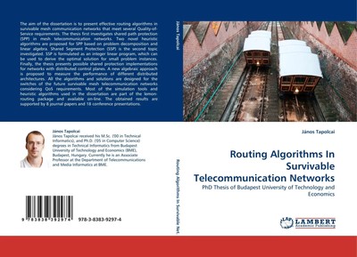 János Tapolcai | Routing Algorithms In Survivable Telecommunication Networks